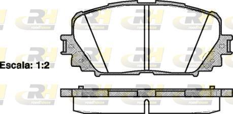 Roadhouse 21258.00 - Kit pastiglie freno, Freno a disco autozon.pro