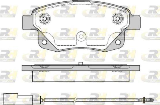 Roadhouse 21252.01 - Kit pastiglie freno, Freno a disco autozon.pro