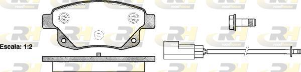 Roadhouse 21252.02 - Kit pastiglie freno, Freno a disco autozon.pro