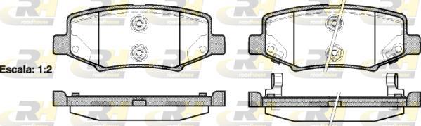 Roadhouse 21264.02 - Kit pastiglie freno, Freno a disco autozon.pro