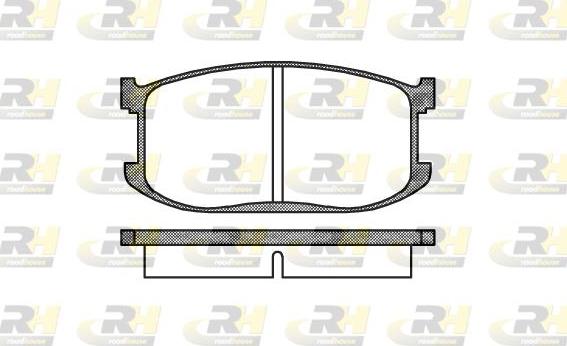 Roadhouse 2126.00 - Kit pastiglie freno, Freno a disco autozon.pro