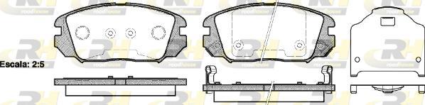 Roadhouse 21204.02 - Kit pastiglie freno, Freno a disco autozon.pro