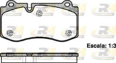 Roadhouse 21202.00 - Kit pastiglie freno, Freno a disco autozon.pro