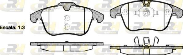 Roadhouse 21219.00 - Kit pastiglie freno, Freno a disco autozon.pro