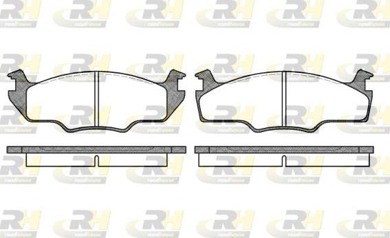 Roadhouse 2121.00 - Kit pastiglie freno, Freno a disco autozon.pro