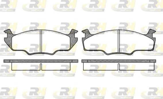 Roadhouse 2121.10 - Kit pastiglie freno, Freno a disco autozon.pro