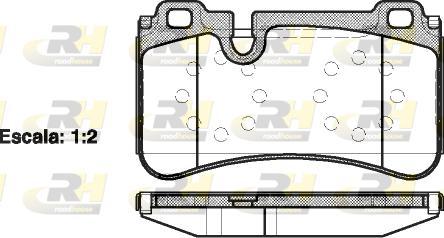 Roadhouse 21280.00 - Kit pastiglie freno, Freno a disco autozon.pro