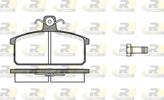 Roadhouse 2128.00 - Kit pastiglie freno, Freno a disco autozon.pro