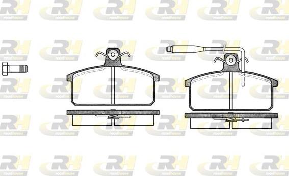 Roadhouse 2128.02 - Kit pastiglie freno, Freno a disco autozon.pro