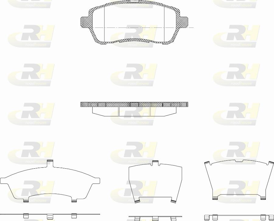 Roadhouse 21281.10 - Kit pastiglie freno, Freno a disco autozon.pro