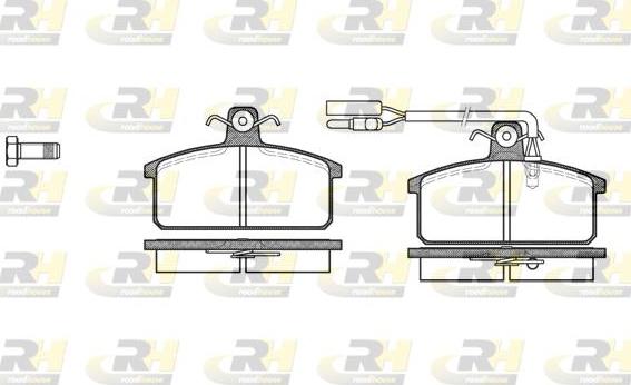 Roadhouse 2128.12 - Kit pastiglie freno, Freno a disco autozon.pro