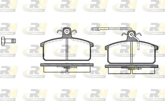 Roadhouse 2128.32 - Kit pastiglie freno, Freno a disco autozon.pro