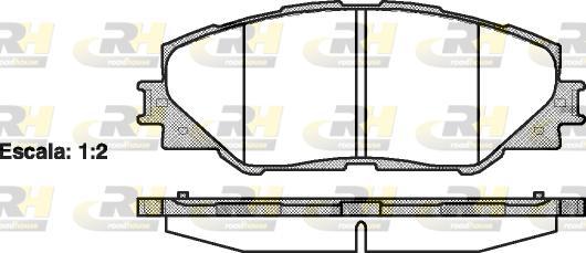 Roadhouse 21234.00 - Kit pastiglie freno, Freno a disco autozon.pro