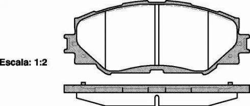 Alpha Brakes HKP-TY-121 - Kit pastiglie freno, Freno a disco autozon.pro