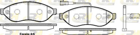 Roadhouse 21237.01 - Kit pastiglie freno, Freno a disco autozon.pro