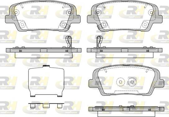 Roadhouse 21274.09 - Kit pastiglie freno, Freno a disco autozon.pro