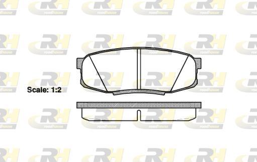 Roadhouse 21272.00 - Kit pastiglie freno, Freno a disco autozon.pro