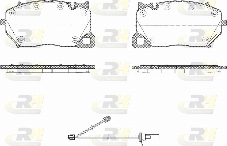 Roadhouse 21743.00 - Kit pastiglie freno, Freno a disco autozon.pro