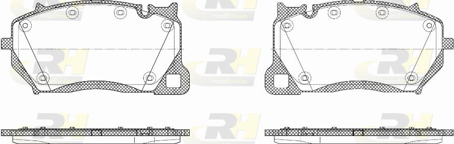 Roadhouse 21743.20 - Kit pastiglie freno, Freno a disco autozon.pro