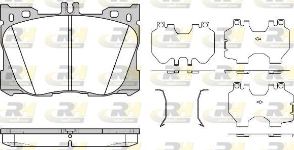 Roadhouse 21705.00 - Kit pastiglie freno, Freno a disco autozon.pro