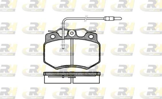 Roadhouse 2170.04 - Kit pastiglie freno, Freno a disco autozon.pro