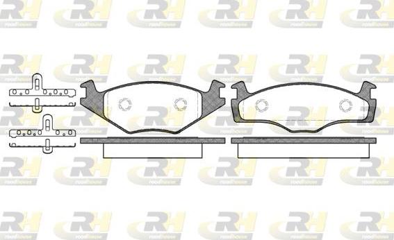 Roadhouse 2171.05 - Kit pastiglie freno, Freno a disco autozon.pro