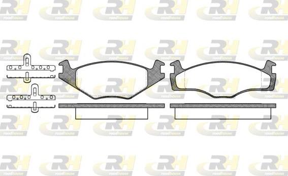 Roadhouse 2171.10 - Kit pastiglie freno, Freno a disco autozon.pro