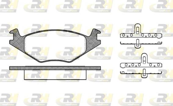 Roadhouse 2171.20 - Kit pastiglie freno, Freno a disco autozon.pro