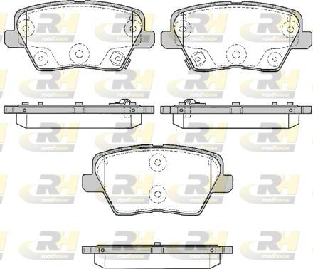 Roadhouse 21784.02 - Kit pastiglie freno, Freno a disco autozon.pro