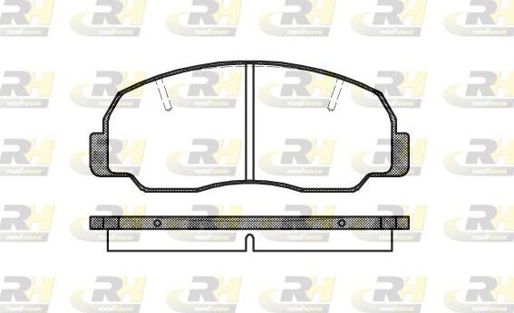 Roadhouse 2178.10 - Kit pastiglie freno, Freno a disco autozon.pro