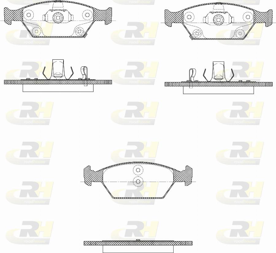 Roadhouse 21737.02 - Kit pastiglie freno, Freno a disco autozon.pro