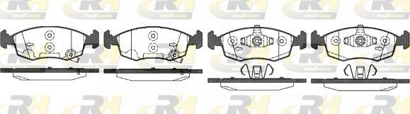 Roadhouse 2172.50 - Kit pastiglie freno, Freno a disco autozon.pro