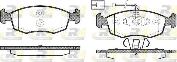 Roadhouse 2172.52 - Kit pastiglie freno, Freno a disco autozon.pro