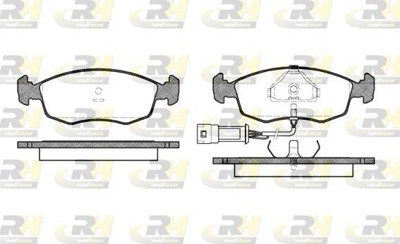 Roadhouse 2172.02 - Kit pastiglie freno, Freno a disco autozon.pro