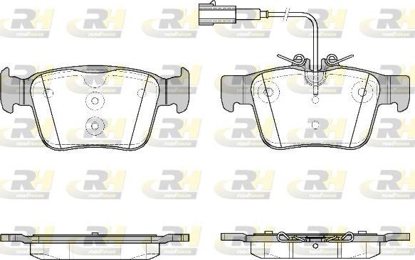 Roadhouse 21722.02 - Kit pastiglie freno, Freno a disco autozon.pro