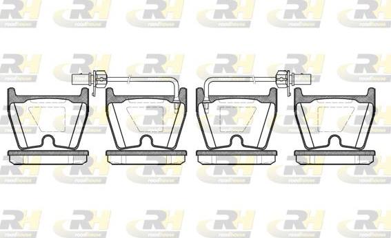 Roadhouse 2896.02 - Kit pastiglie freno, Freno a disco autozon.pro