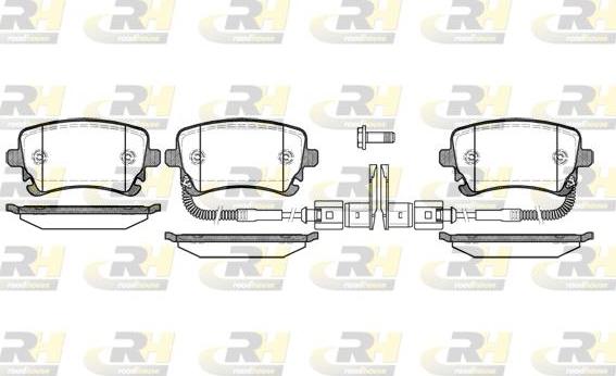 Roadhouse 2897.02 - Kit pastiglie freno, Freno a disco autozon.pro