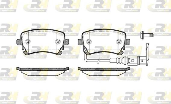 Roadhouse 2897.11 - Kit pastiglie freno, Freno a disco autozon.pro