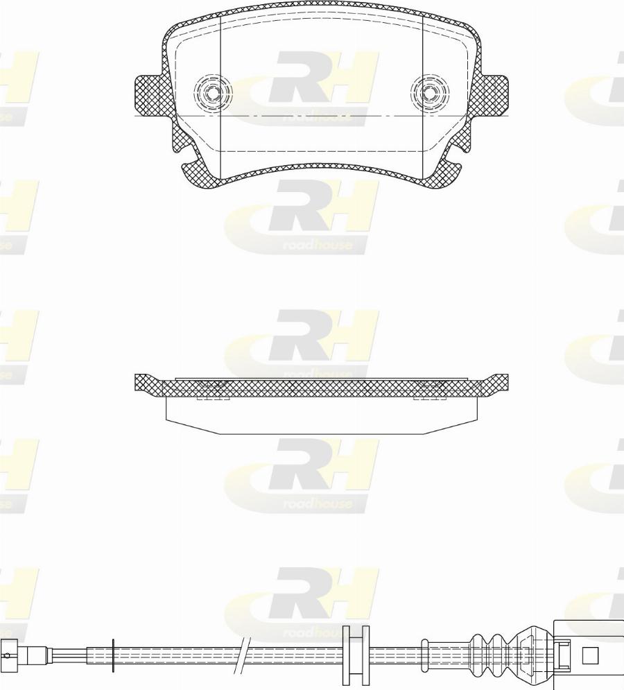 Roadhouse 2897.12 - Kit pastiglie freno, Freno a disco autozon.pro