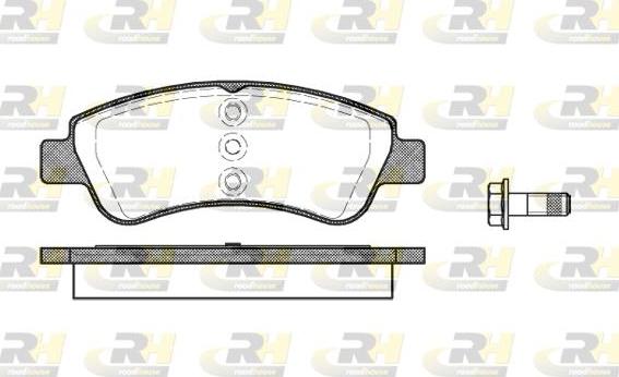 Roadhouse 2840.20 - Kit pastiglie freno, Freno a disco autozon.pro