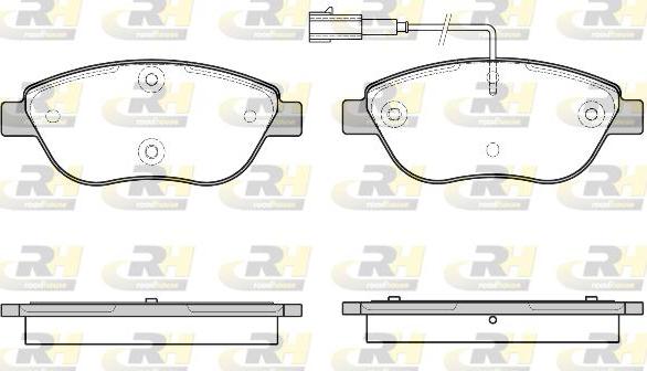 Roadhouse 2859.45 - Kit pastiglie freno, Freno a disco autozon.pro