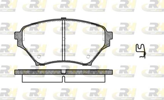 Roadhouse 2850.02 - Kit pastiglie freno, Freno a disco autozon.pro