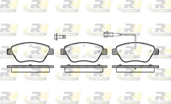 Roadhouse 2858.01 - Kit pastiglie freno, Freno a disco autozon.pro