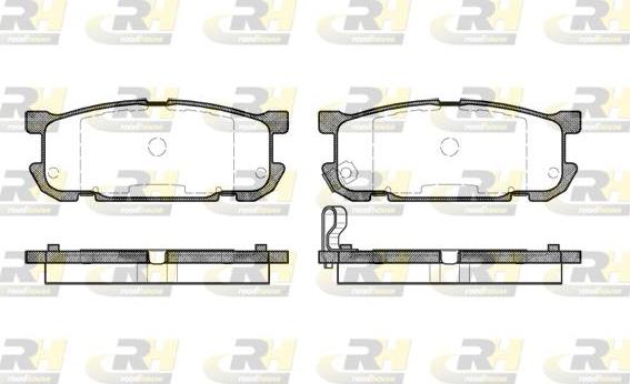 Roadhouse 2853.02 - Kit pastiglie freno, Freno a disco autozon.pro