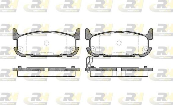 Roadhouse 2853.12 - Kit pastiglie freno, Freno a disco autozon.pro