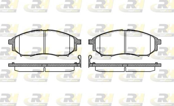 Roadhouse 2852.14 - Kit pastiglie freno, Freno a disco autozon.pro