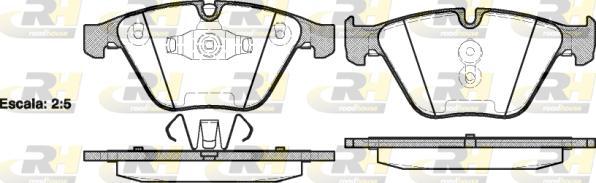 Roadhouse 2857.10 - Kit pastiglie freno, Freno a disco autozon.pro