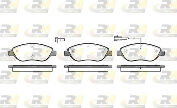 Roadhouse 2860.01 - Kit pastiglie freno, Freno a disco autozon.pro