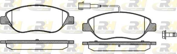 Roadhouse 2860.02 - Kit pastiglie freno, Freno a disco autozon.pro