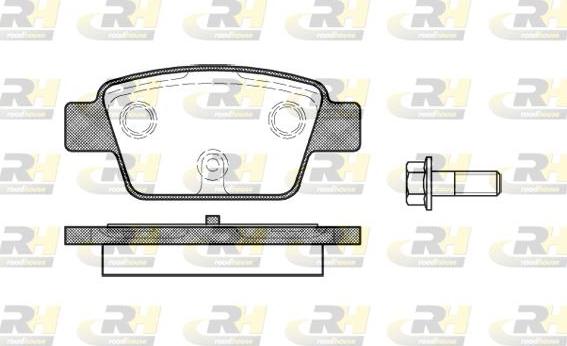 Roadhouse 2861.00 - Kit pastiglie freno, Freno a disco autozon.pro